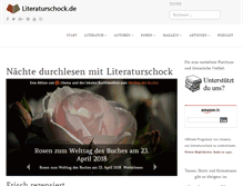 Tablet Screenshot of literaturschock.de